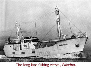 The long line fishing vessel, Pakeina.