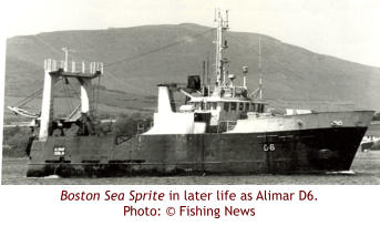 Boston Sea Sprite in later life as Alimar D6.Photo: © Fishing News
