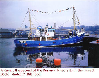 Antares, the second of the Berwick Tynedrafts in the Tweed Dock.  Photo: ©  Bill Todd