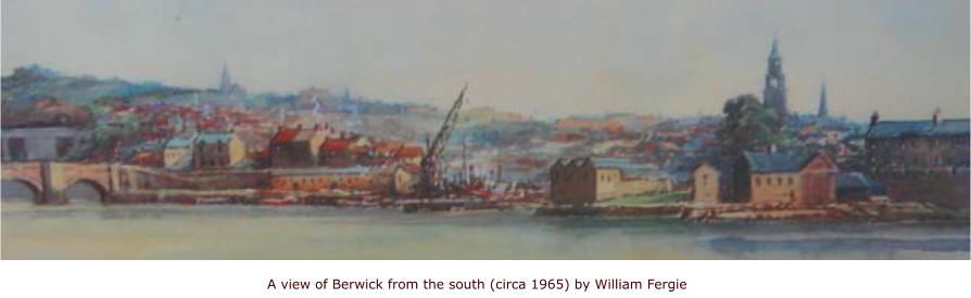 A view of Berwick from the south (circa 1965) by William Fergie